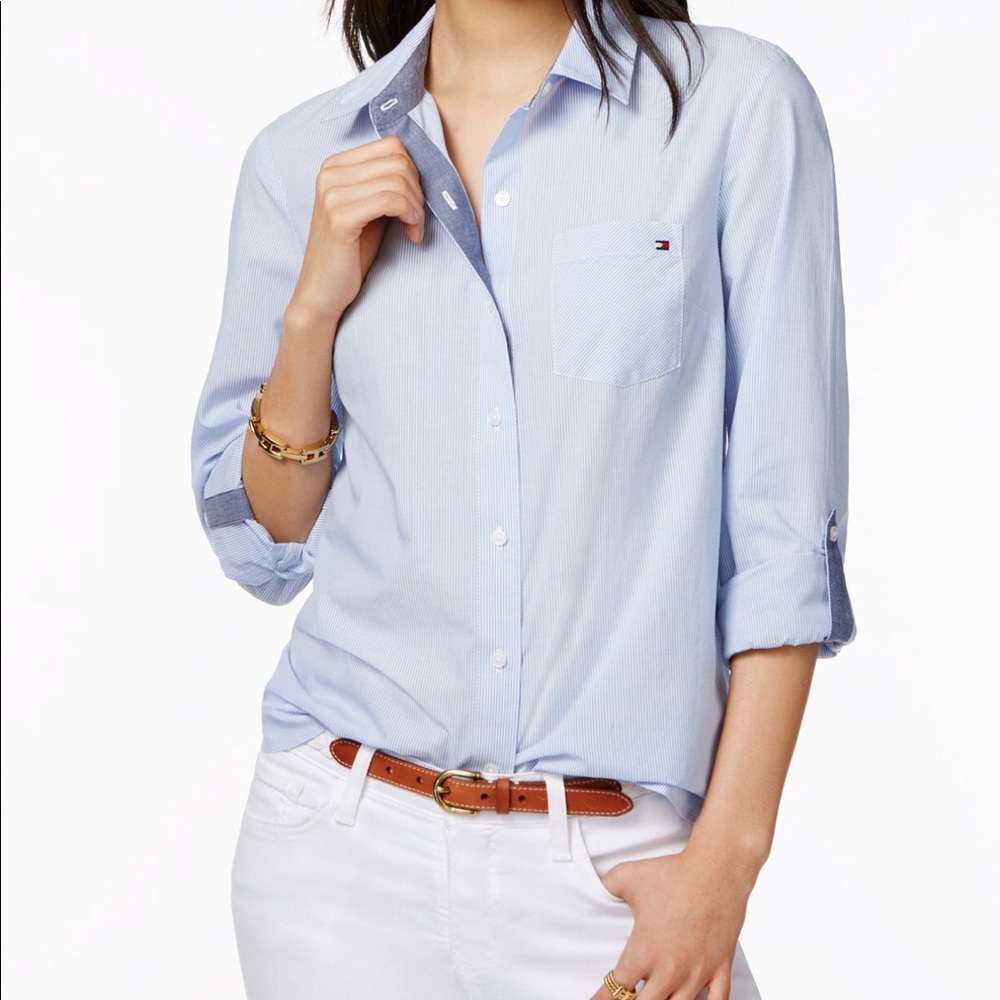 Tommy Hilfiger Cotton Pinstripe Shirt